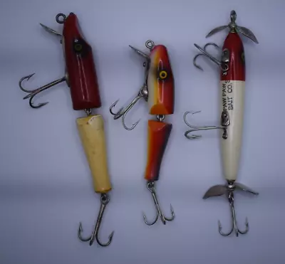 Fishing Lures Paw Paw Lot Of 3 Made In USA Vintage • $40