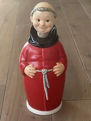 Vintage Goebel Red Cardinal Friar Tuck Monk Decanter Bottle Cigarette Holder • $150