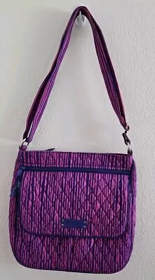 Vera Bradley Crossbody Bag With Adjustable Strap Mailbag Pink And Purple  • $24.99