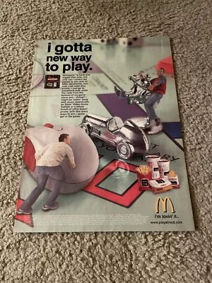 Vintage 2004 MCDONALD'S MONOPOLY GAME PROMOT CONTEST PRINT AD • $6.99