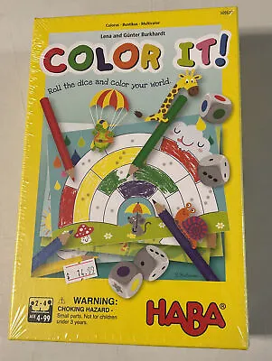 HABA Color It! - A Roll & Color Game With 2 Variants For Ages 4+ • $14.99