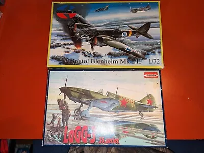 Lot Of 2 Vintage Airplane Models Germany Bristol Blenheim MK.1  Russia LAGG-3 • $13