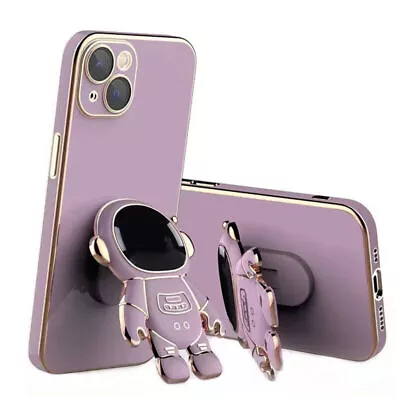 Lavender Purple Astronaut Stand Hot For Various Phone Case Cover 6D Plating Soft • £2.39