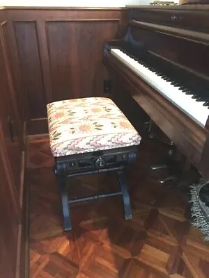 $345 • Buy   Ebonized Antique Victorian Postawka Adjustable Piano Stool Taboret