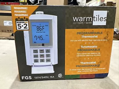$98.99 • Buy Emerson FGS Dual Voltage Programmable Thermostat 60 To 104 Deg F 120/240 Volt AC