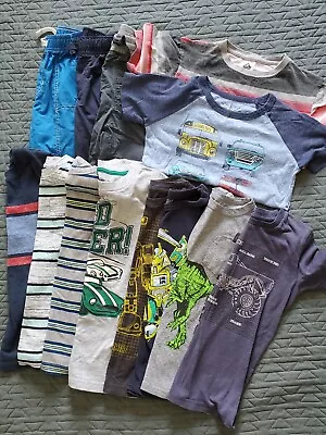 Boys 6 LOT *Spring Summer ~Shorts Tops Outfits Sets TRUCKS School Bus ROBOT Cars • $24