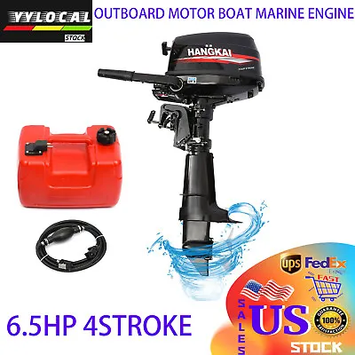 4Stroke 6.5HP 123CC HANGKAI Outboard Motor Fishing Boat Engine CDI Water Cooling • $747