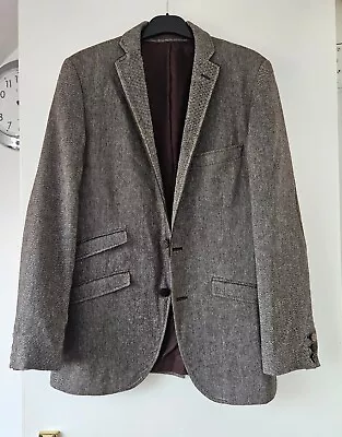 Holland Esquire Mens Wool Linen Blazer Jacket Size UK 36 EUR 46 • £48