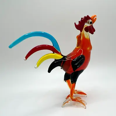 New Collection! Murano Glass Handcrafted Unique Custom Designed Rooster Figurine • $69.90