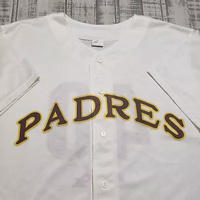 SAN DIEGO PADRES Jersey XL Unisex Adult 40TH ANNIVERSARY Retro 2009 Brown Gold  • $14.99