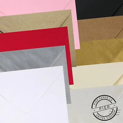 C7 100gsm Envelopes RSVP Invite  81mm X 113mm - 10 Colour Choice - Pier Paper Co • £4.01