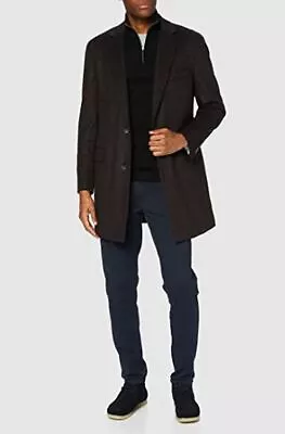 Hackett London Overcoat -Italian Brushed Wool & Cashmere Blend See Measurements • $252.64