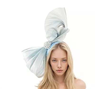 Baby Blue Kentucky Derby HatLight Blue Ascot FascinatorFascinator • £130