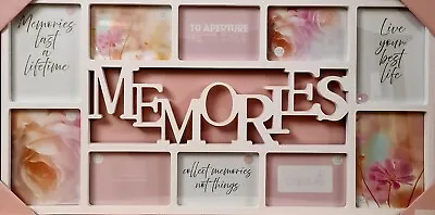 Beautiful Sentiment Memories Multi 10 Aperture Photo Frame 73x38cm (Approx.) • £23.99