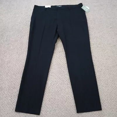 H&M Dress Pants Mens Size 42 Slim Black Polyester Blend New • $15.90