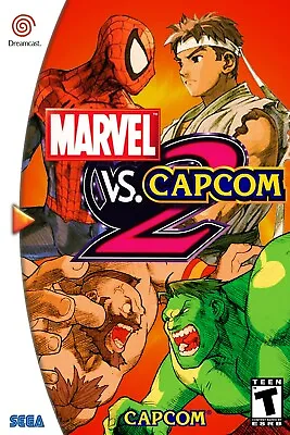 Marvel Vs Capcom 2 Dreamcast Box Art Poster Multiple Sizes 11x17-24x36 • $22.99