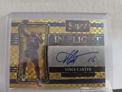 2021-2022 Select Gold Inflight Vince Carter Auto 1/10 • $36