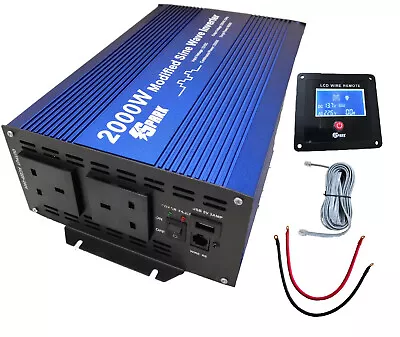 £144.99 • Buy SPARK 2000W 4000W 4000 Watt POWER INVERTER DC 12V 220v 230v 240 Caravan Boat 