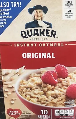 QUAKER Instant Oatmeal Original ( 8 ) 1.51 Oz Packets • $15.99