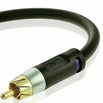 Mediabridge ULTRA Series Subwoofer Cable (25 Feet) - Dual Shielded With Gold    • $21.04