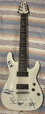 Schecter Demon-7 White Active Pickups 7 String Signed By Avenged Sevenfold • $249.99
