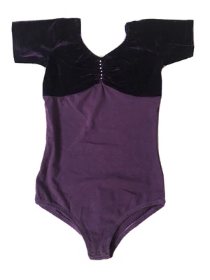£2.99 • Buy Girls Purple Short Sleeve Ballet Dance Gymnastics Leotard