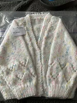 Baby’s Girls Hand Knitted Cardigan Age 6/9 Months  • £6