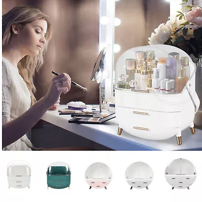 Makeup Organizer Drawers Cosmetic Carry Case Storage Jewellery Box Holder Stand~ • $35.99