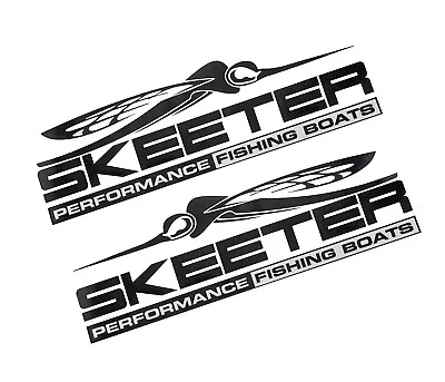 2pcs Skeeter Performance Fishing Boats Vinyl Decal Stickers Boat Outboard Motor • $19.99