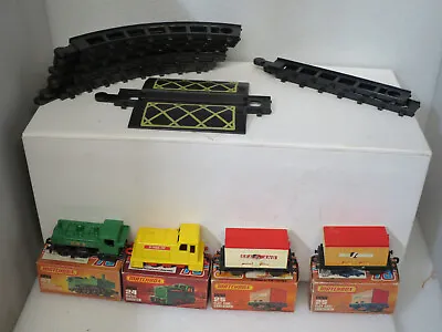 Assorted Matchbox  1/75 Train Track & Locomotive & Shunter  & Flat Car Container • $119.99