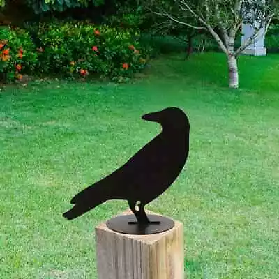 Raven Garden Stake Metal Silhouette Yard Sign With Stake For Garden Decor • $6.74