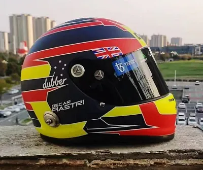 2023 Oscar Piastri F1 Formula 1 Helmet Helm Hand-paint 1:1 With Hans • $385