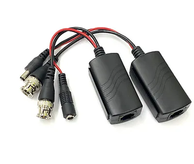  BNC To RJ-45 Converter Video Baluns For Security CCTV Surveillance Camera  • $17.95