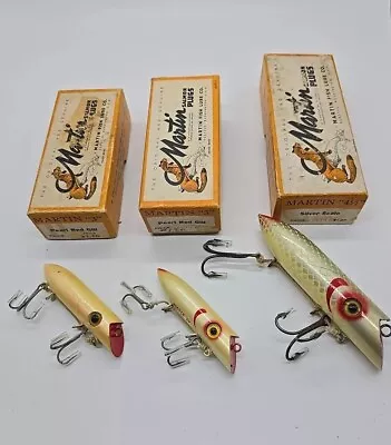 Three (3) Martin Wood Salmon Lures In Boxes • $5