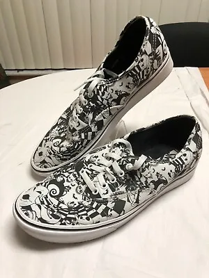 Vans Classic Slip-On Mens 11.5 Nightmare Before Christmas Canvas Lifestyle Shoes • $34.99