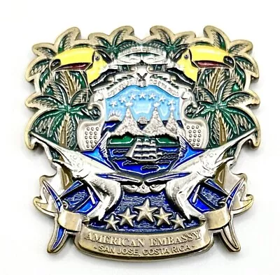 Rare U.S. Embassy San Jose MSG Marine Security Group Detachment Challenge Coin. • $39.99