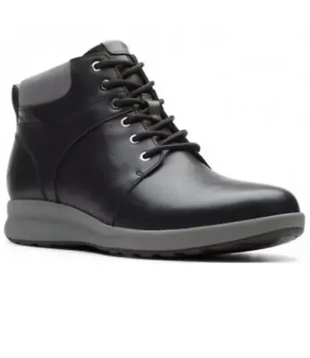 £44.99 • Buy CLARKS Unstructured Un Adorn Walk Ladies Black Leather Boots UK Size 8 E EU 42.
