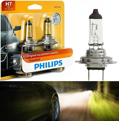 Philips Standard H7 55W Two Bulbs Headlight High Beam Replacement Lamp Stock Fit • $21.85