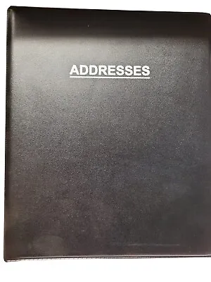 Letts A5 Address Telephone Book A-Z Index Padded Cover Black 215 X 185mm E5Q • £8.99