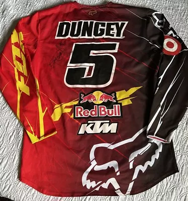 Ryan Dungey #5 Supercross Motocross Signed Fox Red Bull Jersey • $450