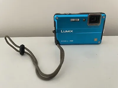 Panasonic Lumix DMC-FT2 14.1MP Waterproof Shockproof Digital Camera (Blue) Works • $70