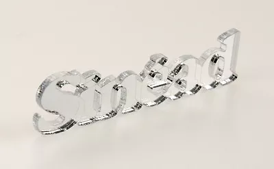 £3.50 • Buy Mirror Acrylic ANY NAME OR WORD! Choice Of Letter Sizes