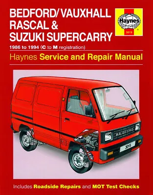 Vauxhall Rascal Suzuki Supercarry SK410 1986-1994 Haynes Workshop Manual • $59.95