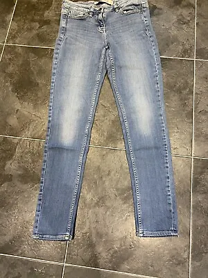 £6.50 • Buy Next Ladies Relaxed Skinny Mid Rise Blue Jeans Size 8L