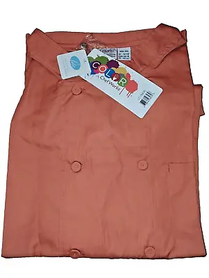 Chef Works Red Chef Coat JLCL XL  NEW  NWT Restaurant Work Wear • $18.99