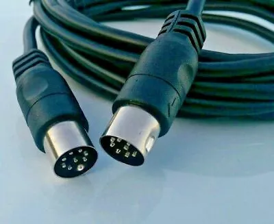 8 PIN Large Male To Male DIN Speaker Wire Cable 12 FT Foot  • $17.35