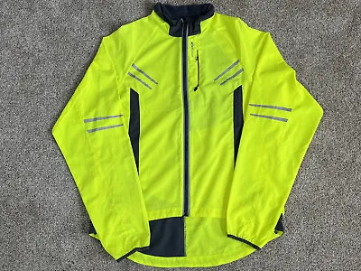 Sugoi Yellow Long Sleeve Cycling Windbreaker Jacket Men's L Large • $19.99