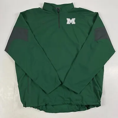 Michigan State Spartans Jacket Mens Extra Large Green Nike 1/4 Zip Long Sleeve • $20.97