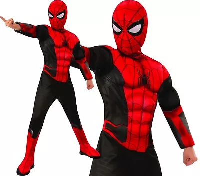 Boys Kids Spiderman Classic Marvel Superhero Padded Fancy Dress Costume 3-10 • £13.87