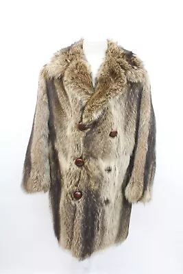 Excellent Raccoon Fur Coat Jacket Men Man Size 42 Large • $450